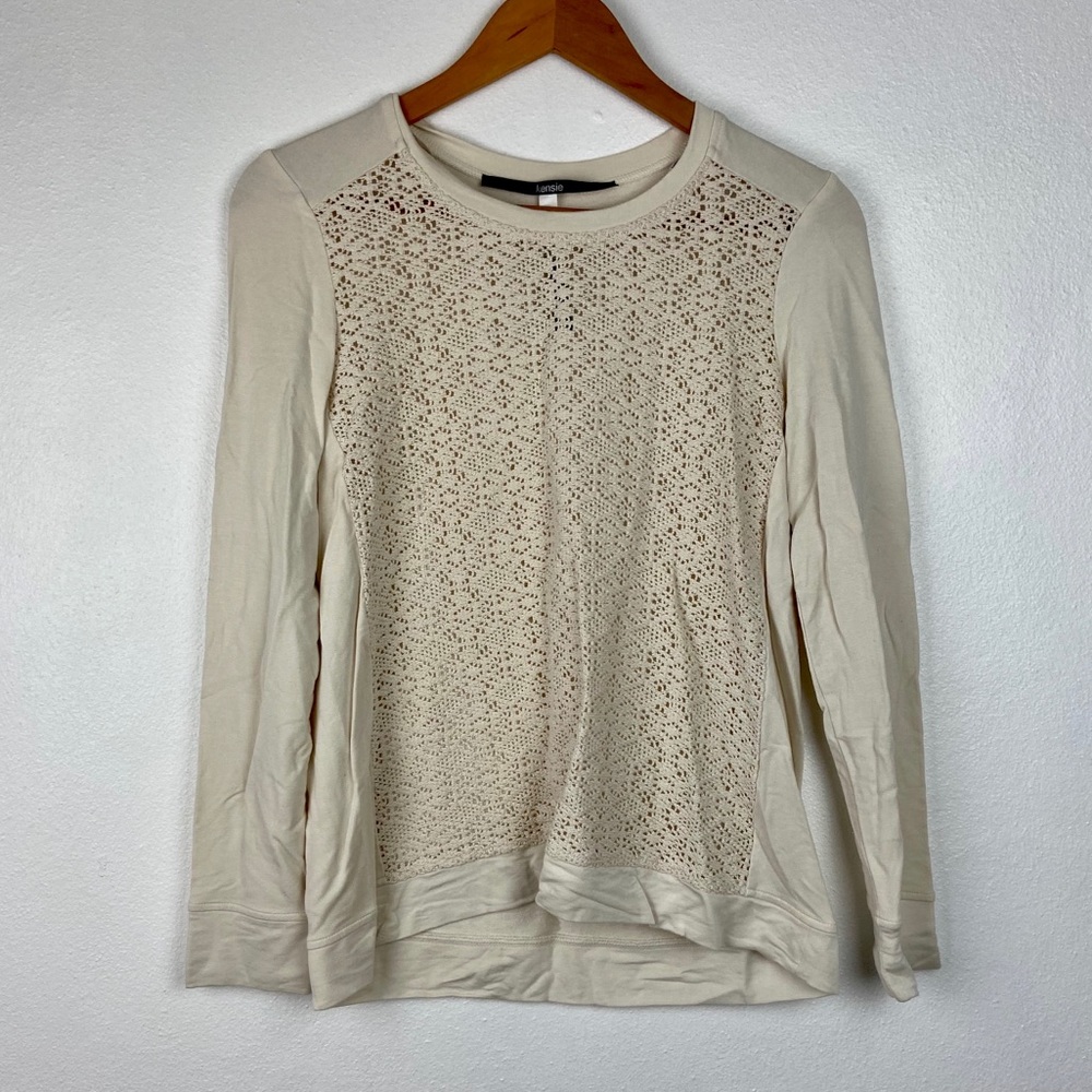 Kensie Pullover Front Crochet intricate Women S